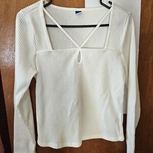 Cream color sweater shirt